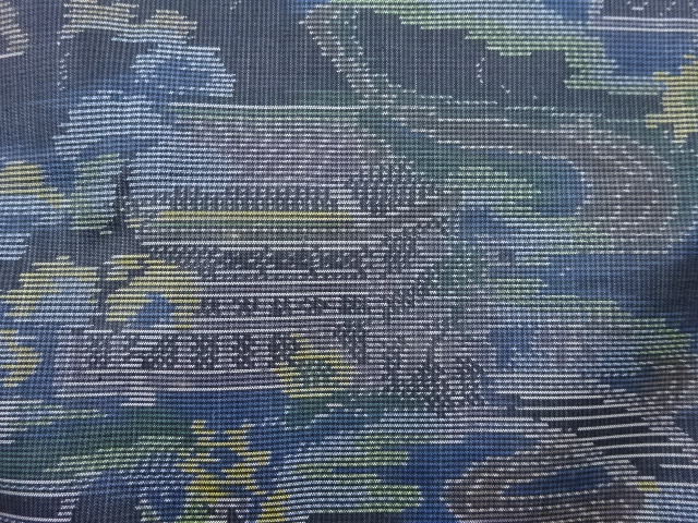 JAPANESE KIMONO / ANTIQUE KIMONO / SILK / DORO OSHIMA TSUMUGI / WOVEN CHAYATSUJI